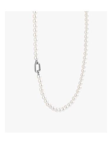 Gargantilla de perlas clásica de plata