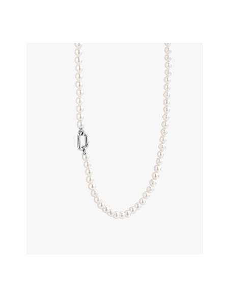 Gargantilla de perlas clásica de plata