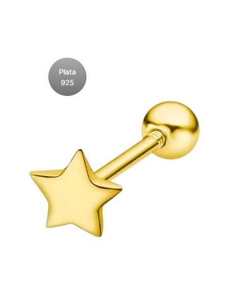 LOTUS SILVER EARCUFF SRA.ESTRELLA.DORADA