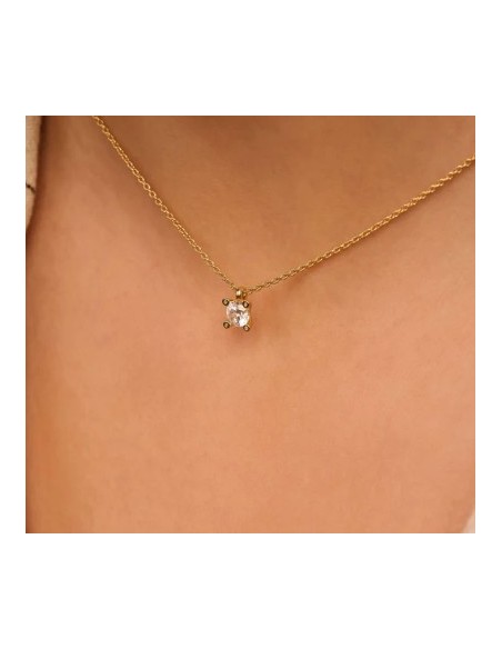 Gargantilla de perlas clásica de plata