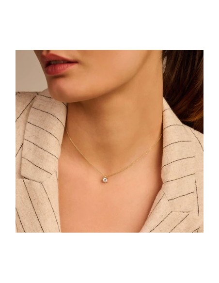 Gargantilla de perlas clásica de plata