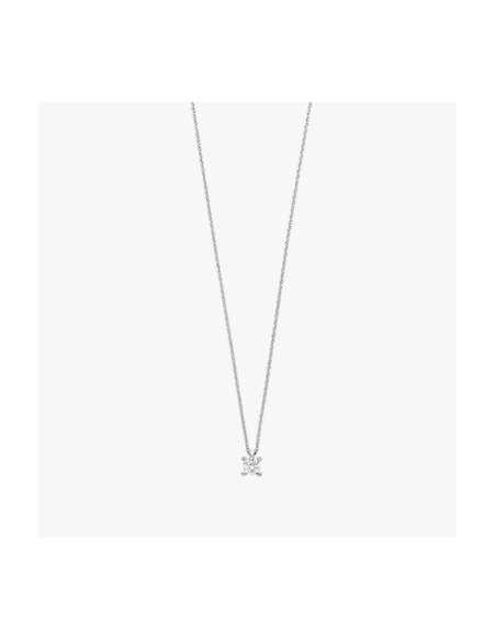 Gargantilla solitario plata