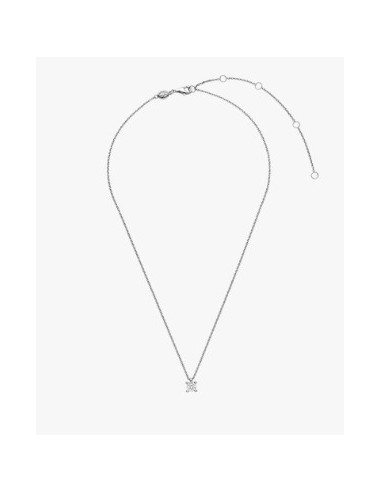 Gargantilla solitario plata