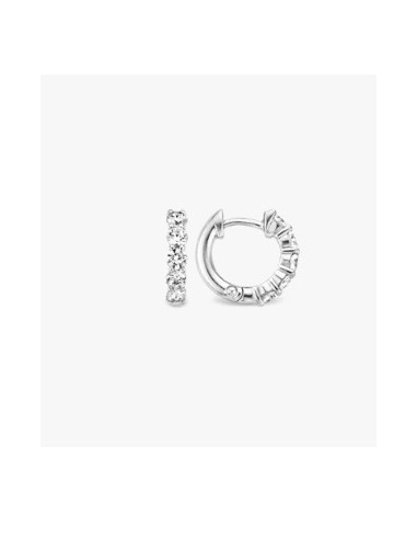 Aros circonitas plata