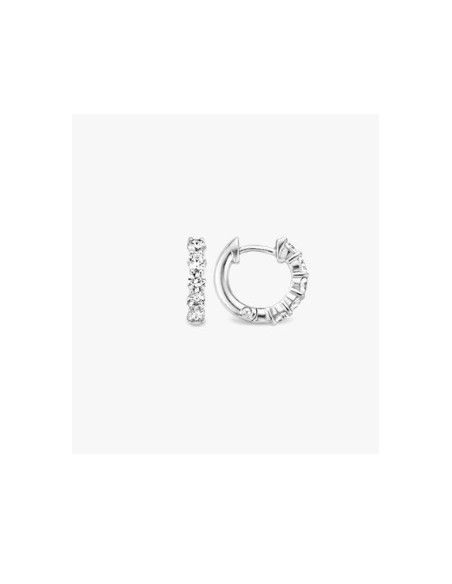 Aros circonitas plata