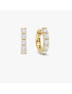 Aros circonitas plata chapada