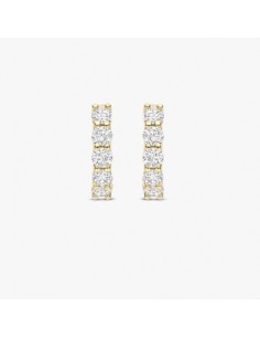 Aros circonitas plata chapada 2