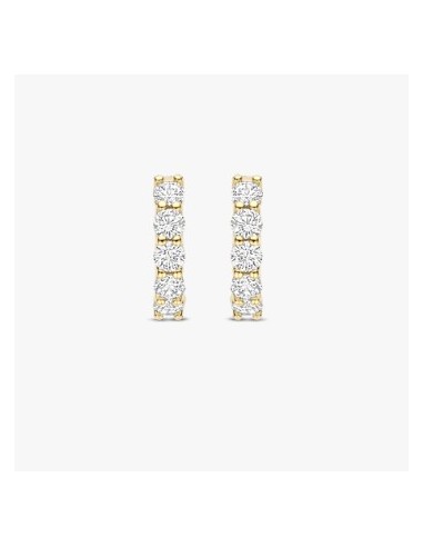 Aros circonitas plata chapada