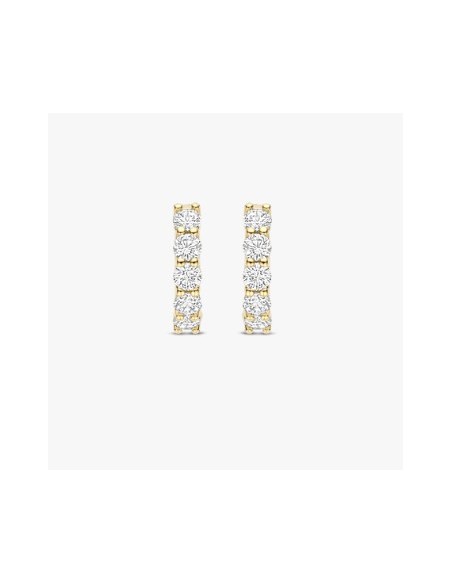 Aros circonitas plata chapada