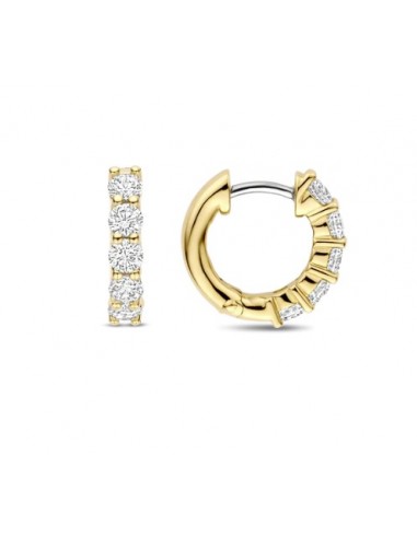 Aros circonitas plata chapada