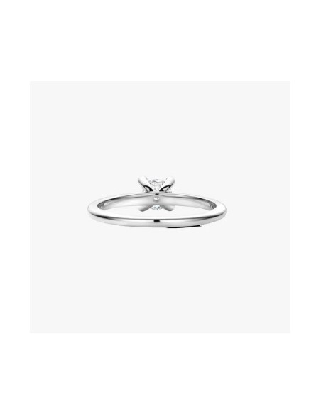 Anillo media alianza circonitas plata chapada