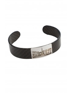 Pulsera de plata amb “castellers” de Vilafranca