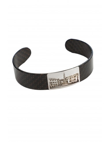 Pulsera de plata amb “castellers” de Vilafranca