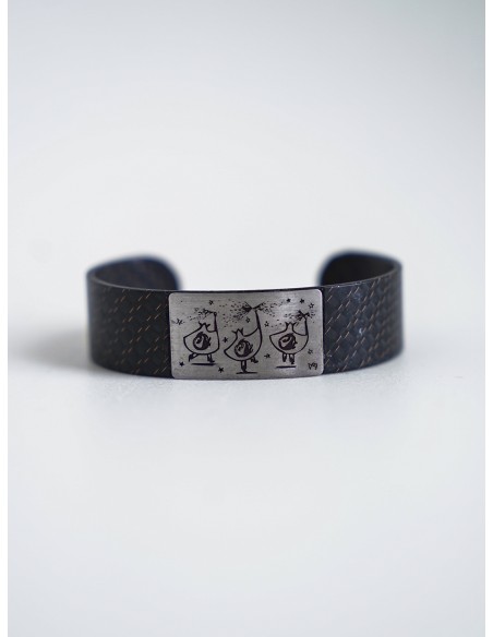 Pulsera de plata amb “diables” de Vilafranca