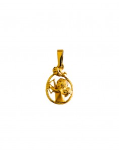 Colgante Cupido en Oro de 18K 