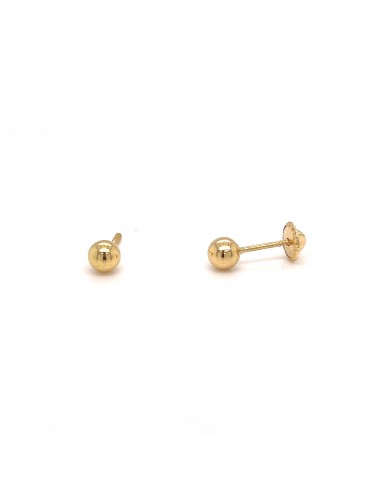 PENDIENTES BOLITA ORO DE 18K