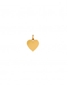Colgante corazón liso oro de 18k