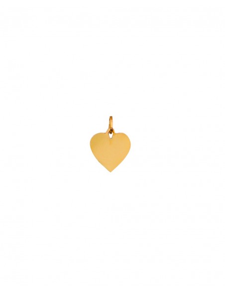 Colgante corazón liso oro de 18k