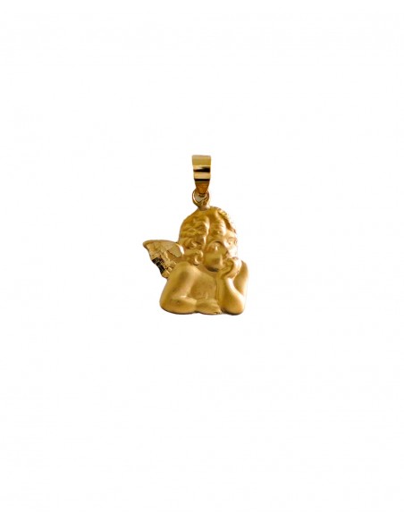 Colgante Ángel Pensativo en Oro de 18K