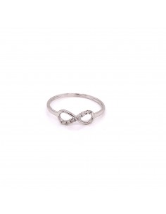 BR 0.060KT ANILLO INFINITY ORO BLANCO DE 18K