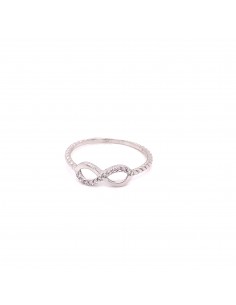 ANILLO TREN INFINITY ORO BLANCO DE 18K