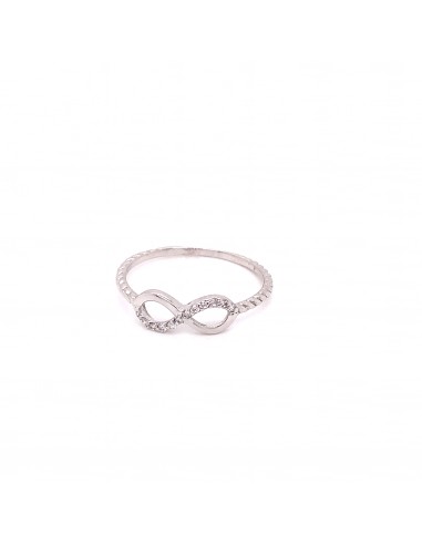 ANILLO TREN INFINITY ORO BLANCO DE 18K