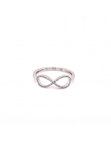 brill ANILLO INFINY ORO BLANCO DE 18K