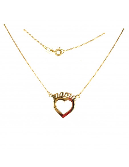 GARGANTILLA MAMA CORAZÓN ORO DE 18K