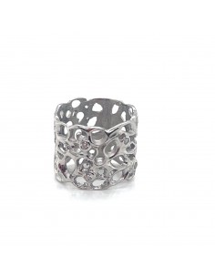 ANILLO ANCHO CIRCONITAS PLATA 1ª LEY