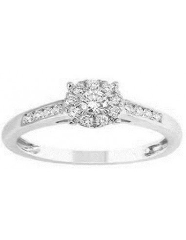 Anillo de 18k 20 diamantes creados