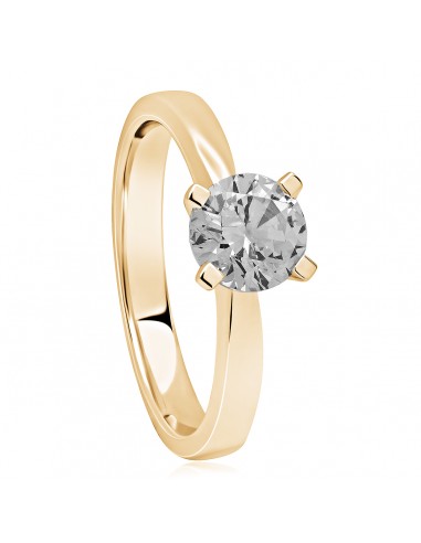 Anillo de 18k 1 brillantes laboratorio