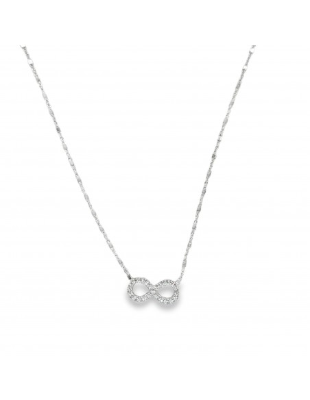 Gargantilla colgante forma de infinito con zn