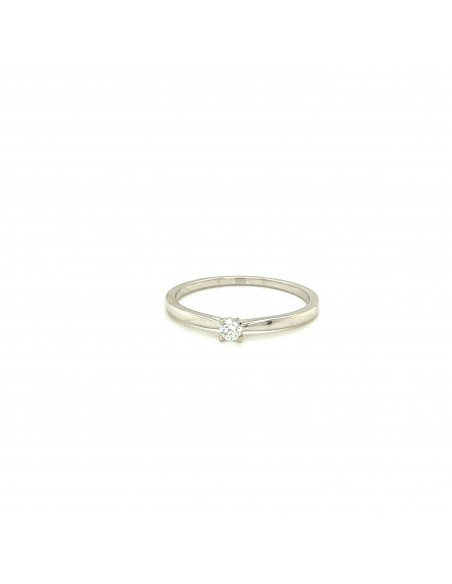 ct-0,08 ANILLO DE ORO BLANCO DE 18K