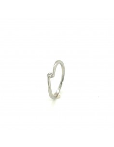 0,05ct- ANILLO ORO BLANCO DE 18K
