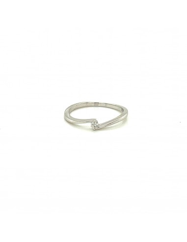 0,05ct- ANILLO ORO BLANCO DE 18K