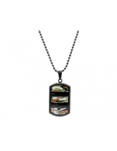GARGANTILLA PLACA ACERO 40X25MM 