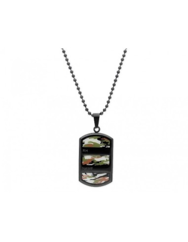 GARGANTILLA PLACA ACERO 40X25MM 