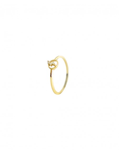 Anillo de Oro 18K modelo 193113SO - Elegancia Clásica y Exclusiva
