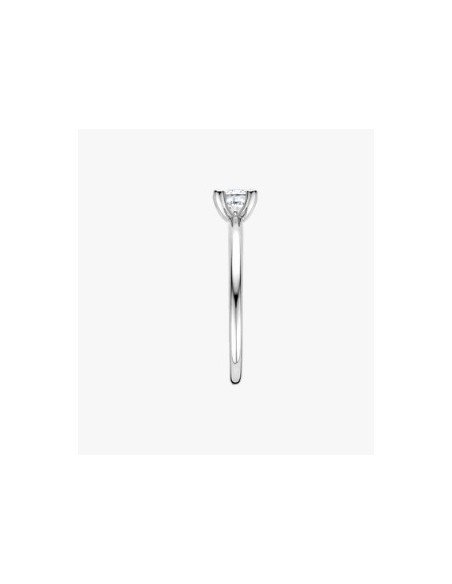 Anillo solitario circonitas plata