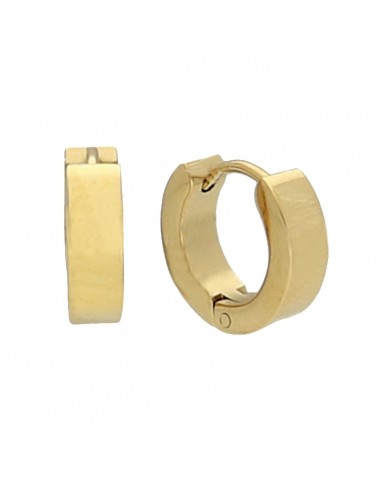 Pendientes acero 4 x9mm Dorado