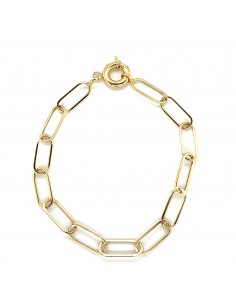 PULSERA ESLABONES LISOS ORO DE 18K