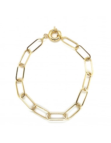 PULSERA ESLABONES LISOS ORO DE 18K