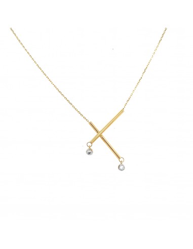 GARGANTILLA ZN TIRAS ORO DE 18K
