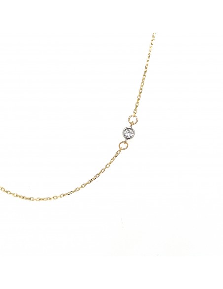 GARGANTILLA ZN TIRAS ORO DE 18K