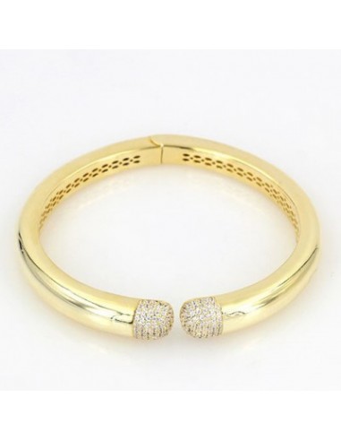 PULSERA RÍGIDA ABIERTA ZN PLATA CHAP