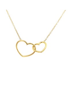 GARGANTILLA CORAZÓN ENLAZADO ORO DE 18K