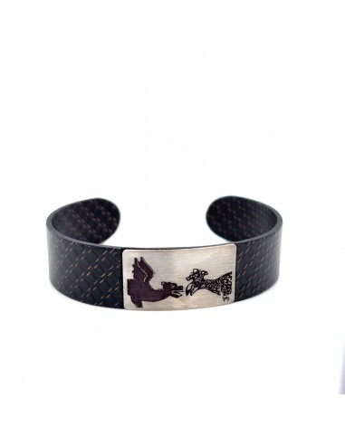 Pulsera de plata amb “drac i àguila” de Vilafranca