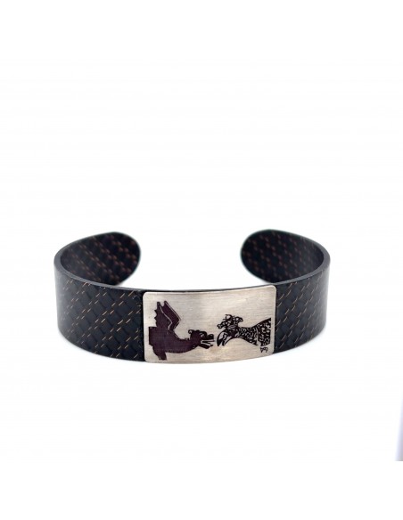 Pulsera de plata amb “drac i àguila” de Vilafranca