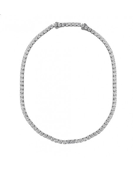 8,46ct- GARGANTILLA REVIERE ORO BLANCO DE 18K
