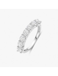 Anillo Multibanda de Plata con Circonitas | Textura y Brillo en Equilibrio